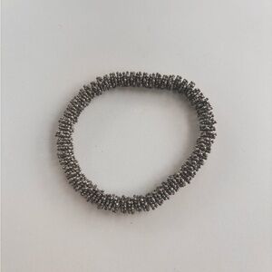 Silver Tone Beaded Bracelet